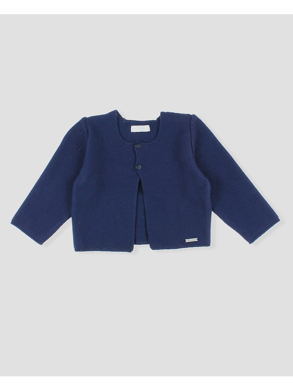 Long garter stitch cardigan
