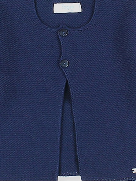Long garter stitch cardigan