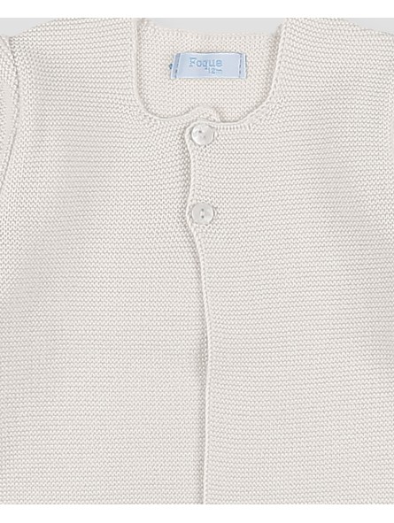Long garter stitch cardigan
