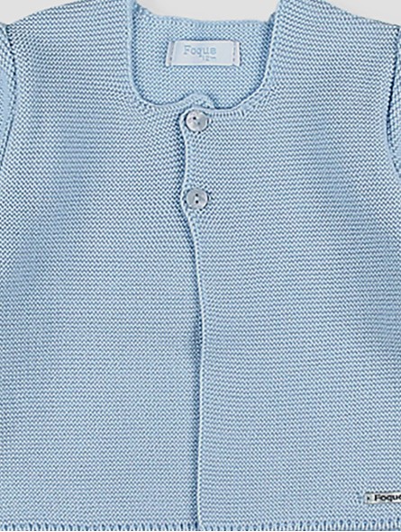 Long garter stitch cardigan