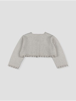Girls short knit cardigan