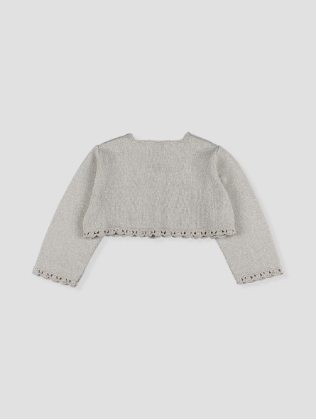 Girls short knit cardigan