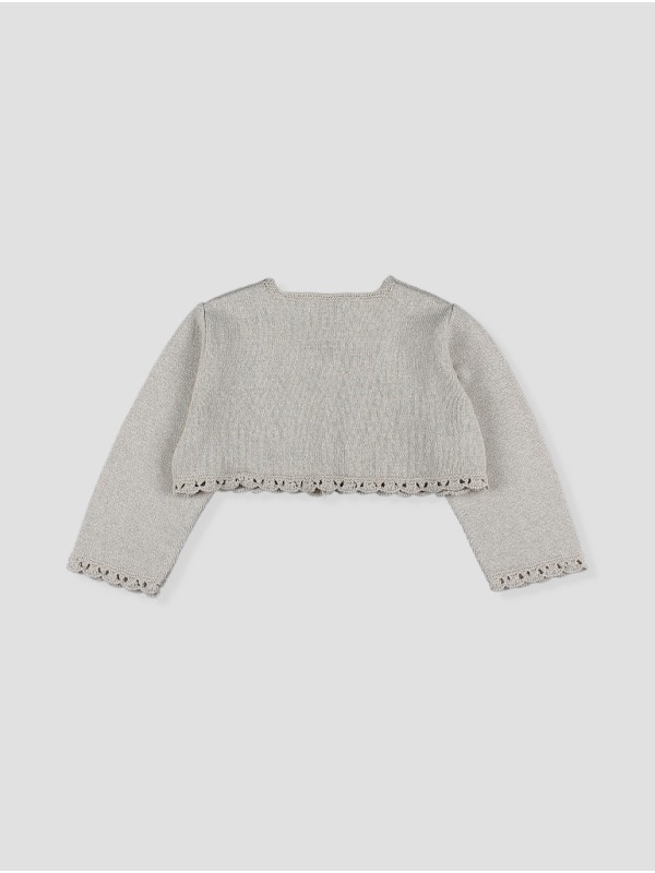 Girls short knit cardigan