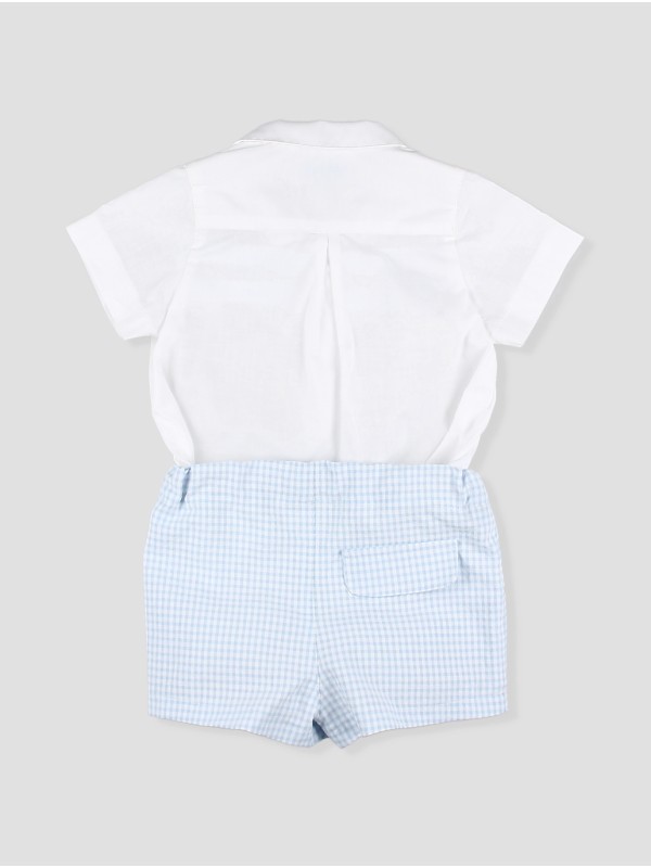 Baby boy shirt and short set