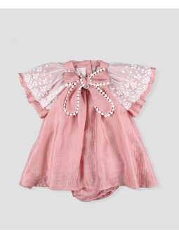 Cristal baby dress with bloomers