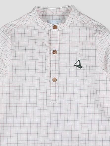 Camisa pescoço mao Jardim