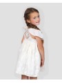 Vestido gasa bordada Batizo