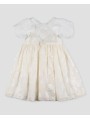 Vestido gasa bordada Batizo
