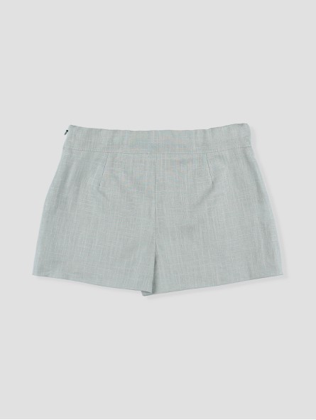 Pantalón corto con puntilla Flores