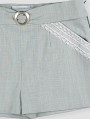 Calça curta com puntilla Flores