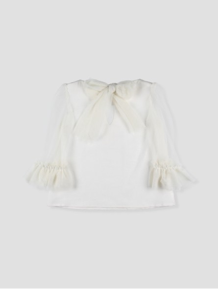 Ramas ivory tulle ceremony blouse