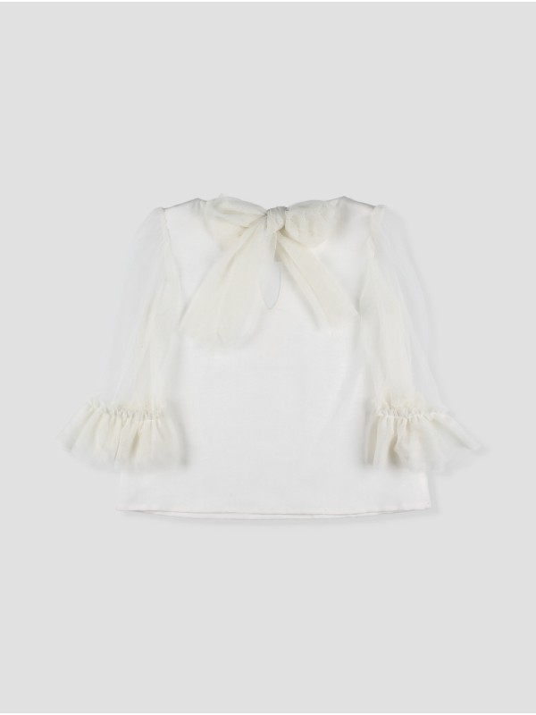 Ramas ivory tulle ceremony blouse