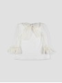Ramas ivory tulle ceremony blouse
