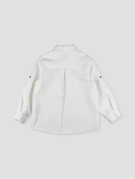 Camisa pescoço camisero branca