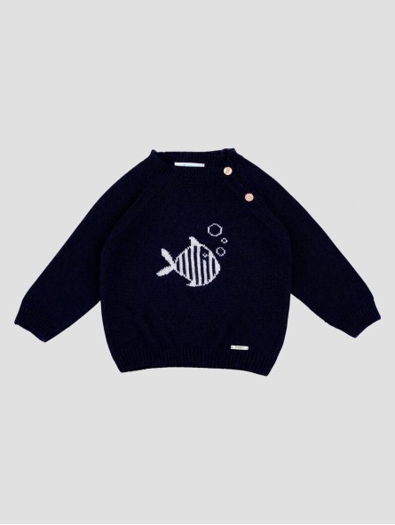Camisola Intarsia Peixe