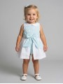 Girl gingham daisy romper