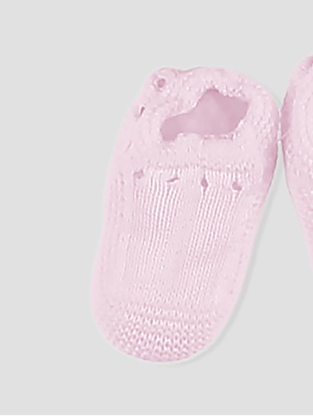 Knitted baby shoe