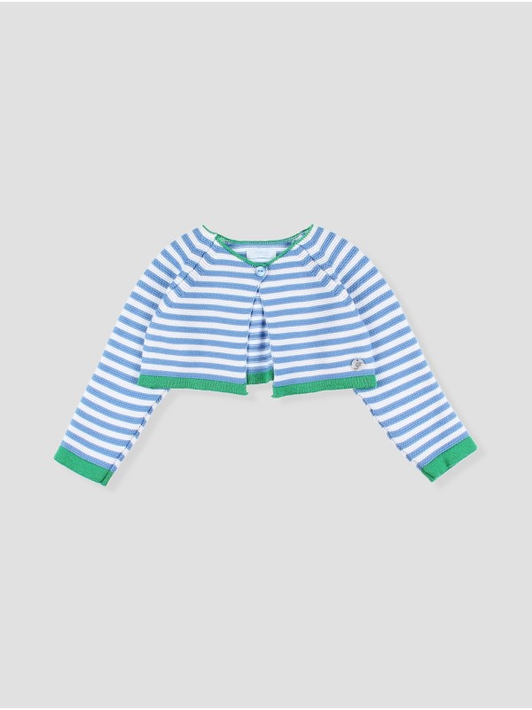 CHAQUETA LISTADA CORTA