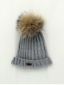 Gorro pompón pelo