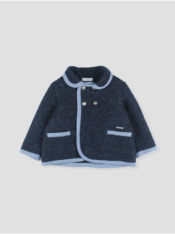 Classic baby boy wool coat