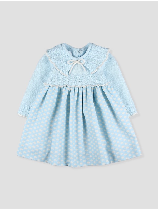 Vestido longo de bebê (estilo *faldón*) San Isidro