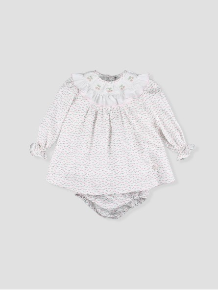 Vestido curto de bebê (estilo *jesusito*) Formigal