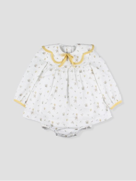 Vestido curto de bebê (estilo *jesusito*) Astún