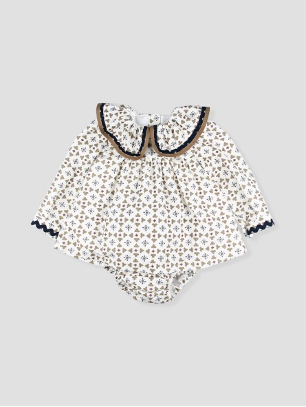 Vestido curto de bebê (estilo *jesusito*) Verbier