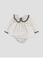 Vestido curto de bebê (estilo *jesusito*) Verbier