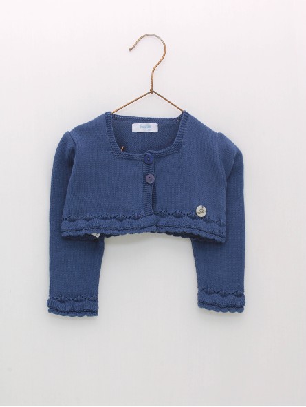 Knitted girl cardigan
