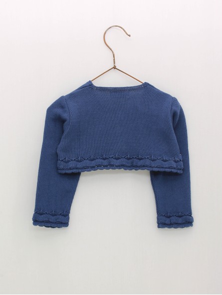 Knitted girl cardigan