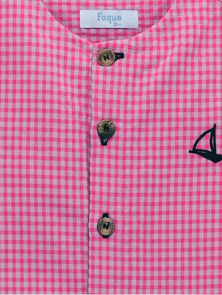 Camisa cuadros fucsia