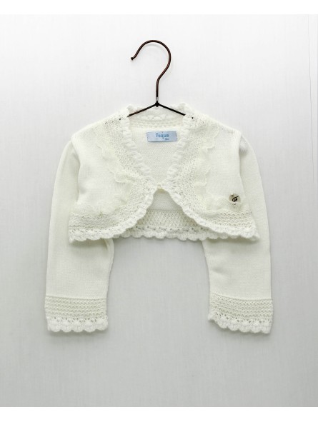 Chaqueta puntas redondas con puntilla