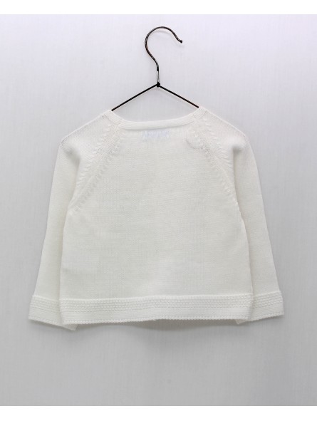 Chaqueta larga punto liso