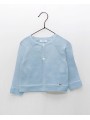 Long plain knitted jacket