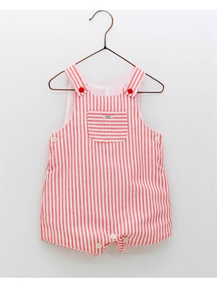 Flora striped dungarees