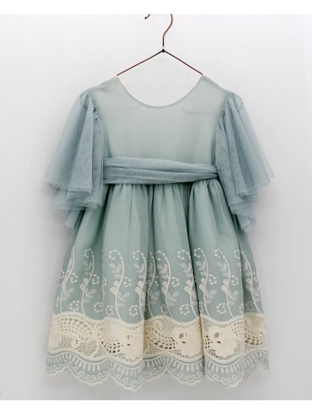 Betania Embroidered Fretwork Dress