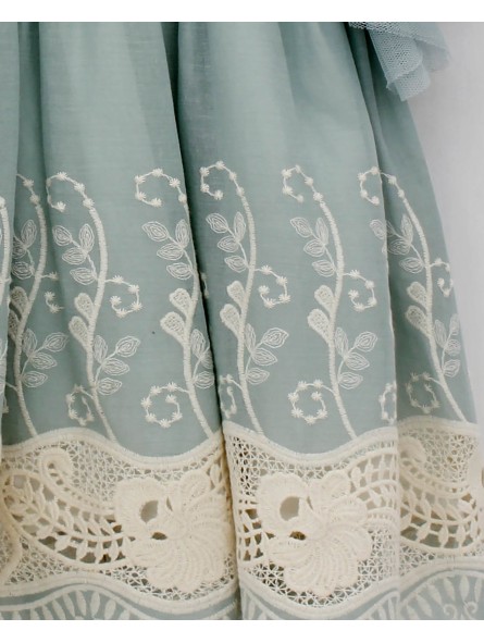 Betania Embroidered Fretwork Dress