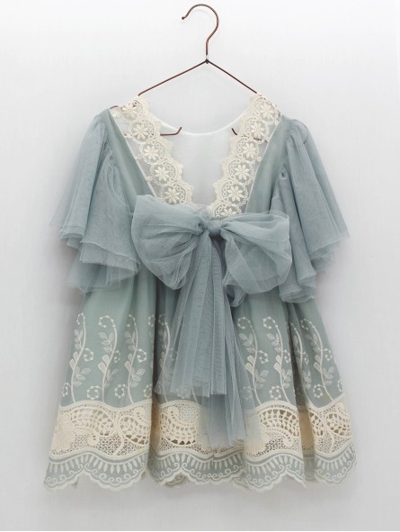 Betania Embroidered Fretwork Dress
