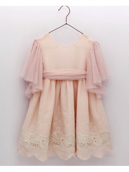 Betania Embroidered Fretwork Dress
