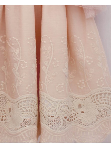 Betania Embroidered Fretwork Dress