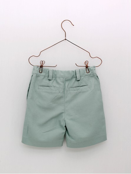 Pantalón Curto Algodón e Liño