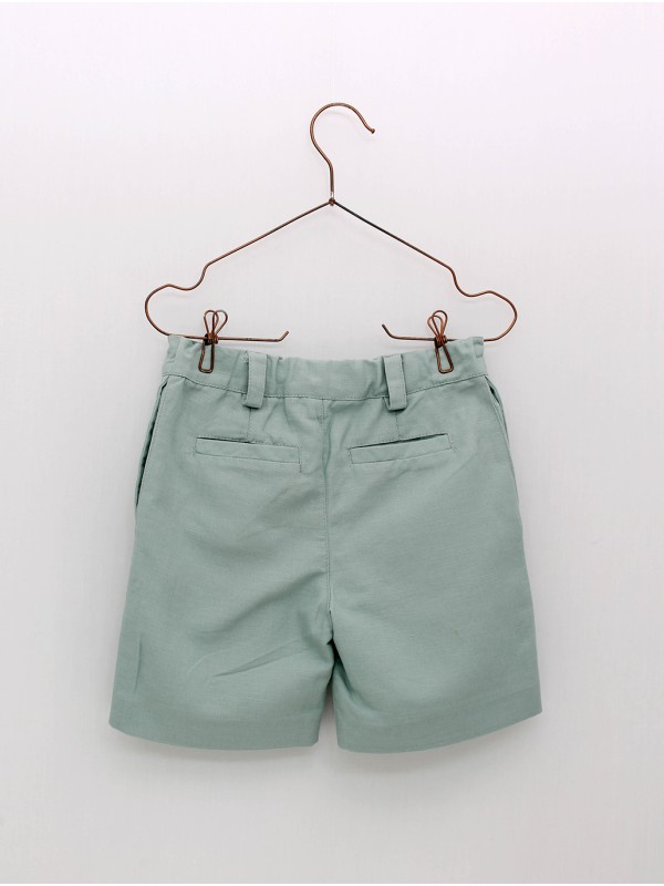 Pantalón Curto Algodón e Liño