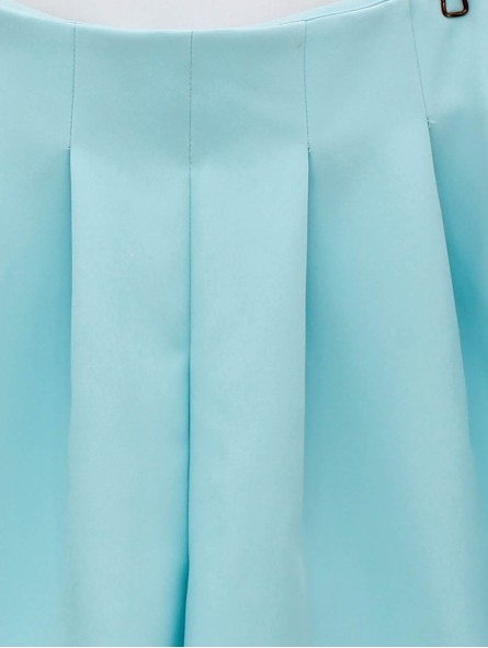 Short with pleats
