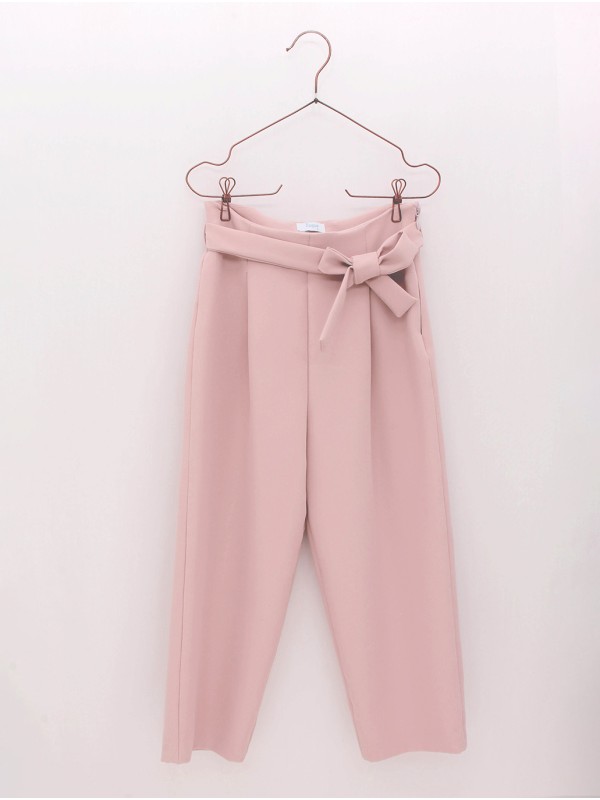 Pantalón longo talle alto