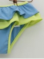 Two-Tone Swimming Costume