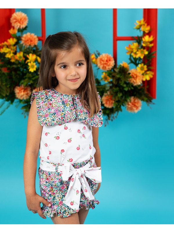 Camiseta estampada maxi cuello