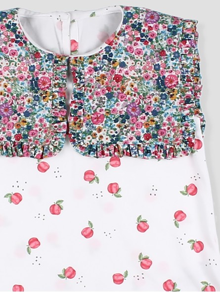 Camiseta estampada maxi cuello