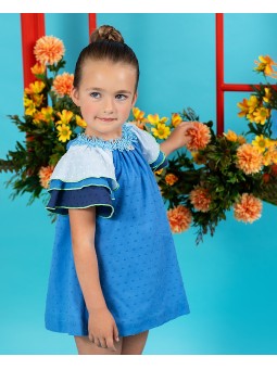 Girls' blue plumeti