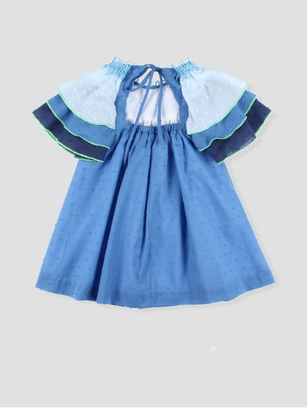 Girls' blue plumeti